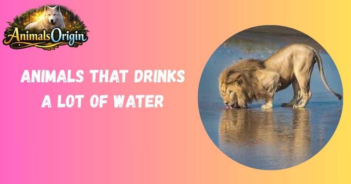 Animals That Drinks a Lot Of Water