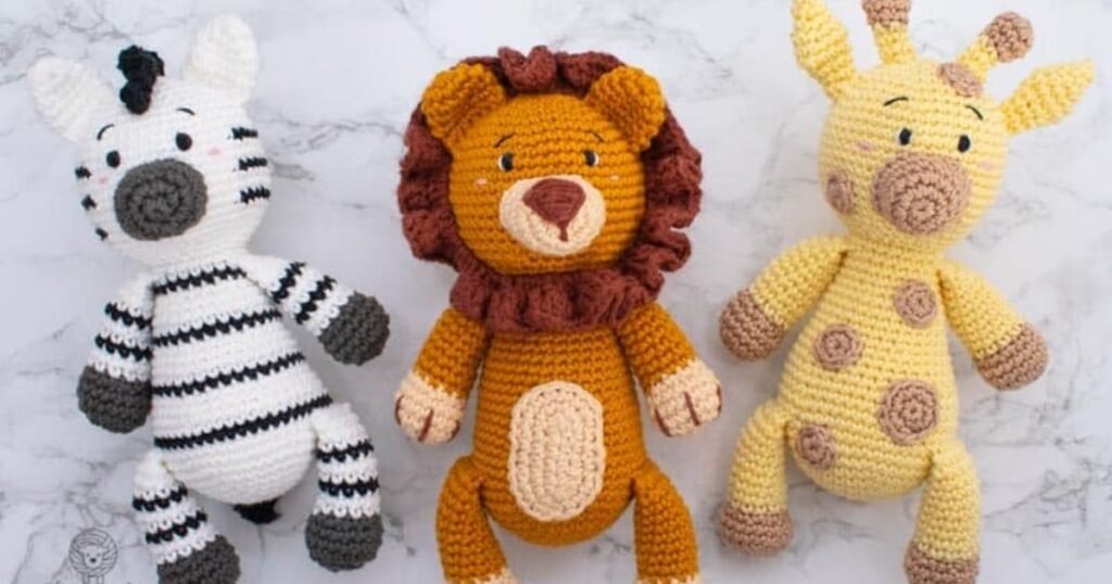 Wild Crochet Animals with Creative Designs