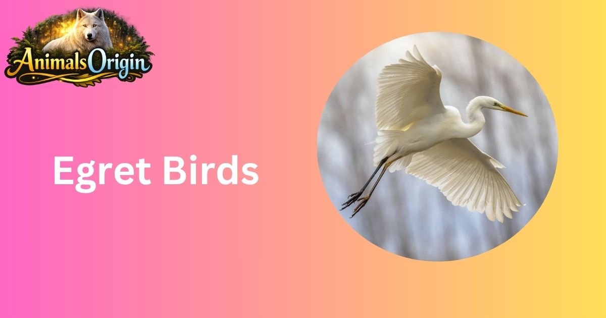 Egret birds